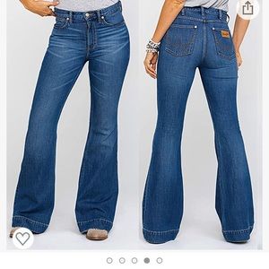 Dark wash boot cut jeans